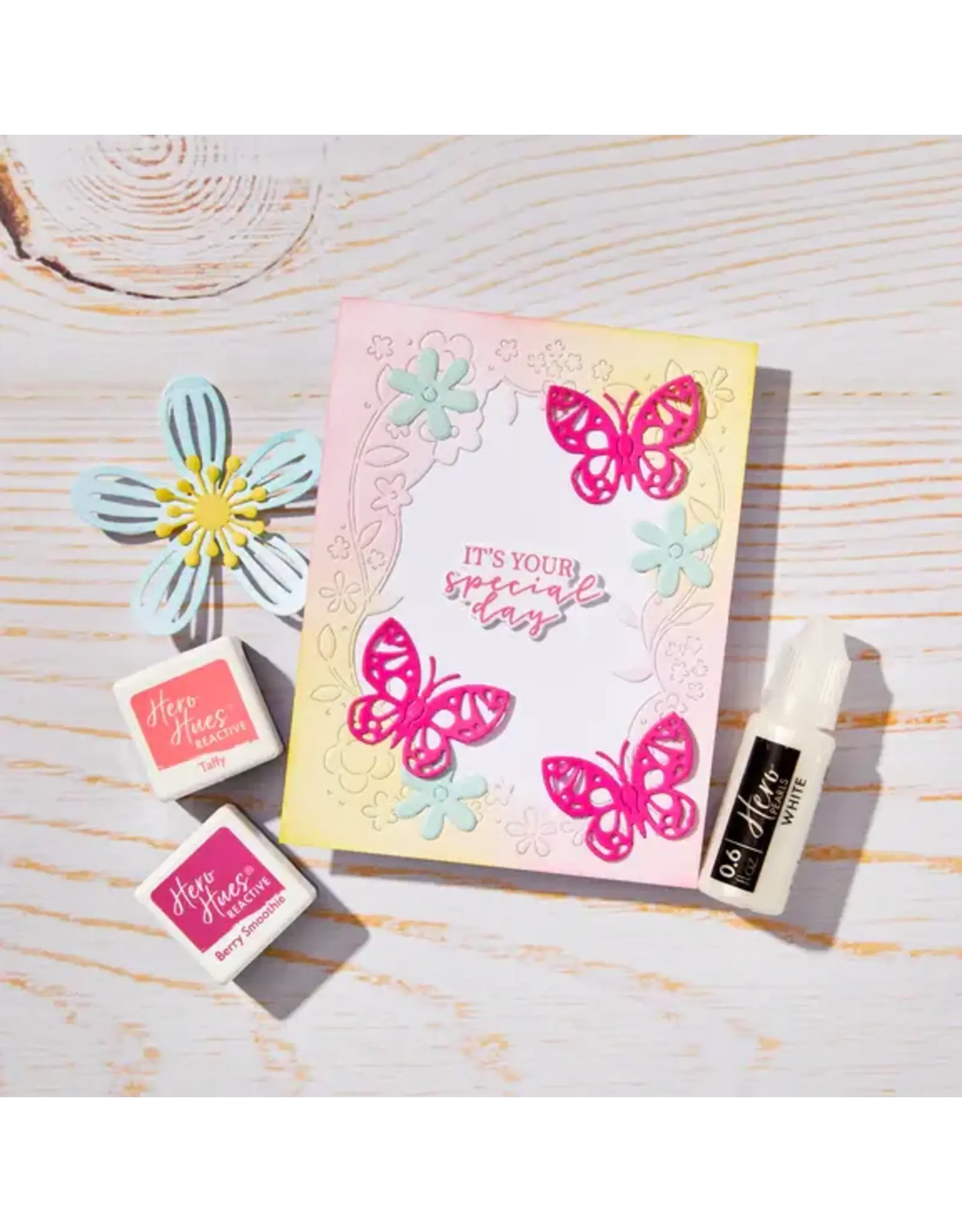 HERO ARTS HERO ARTS SPRING WHIMSY COLLECTION FLORAL WINDOW DIE SET