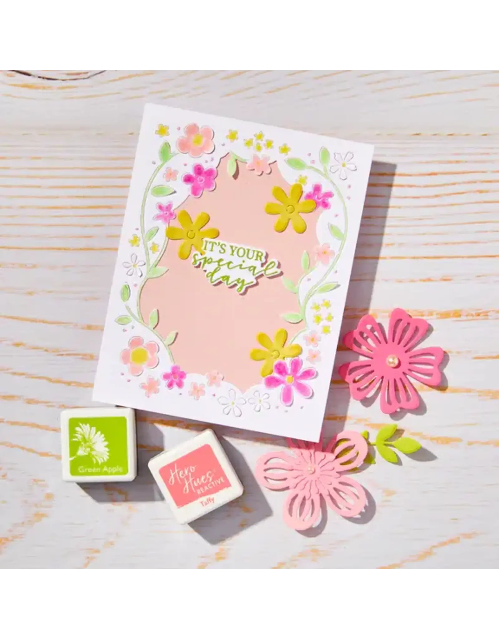 HERO ARTS HERO ARTS SPRING WHIMSY COLLECTION FLORAL WINDOW DIE SET