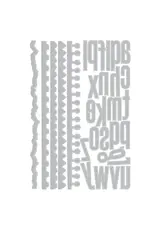SIZZIX SIZZIX TIM HOLTZ THINLITS VAULT EDGES DIE SET