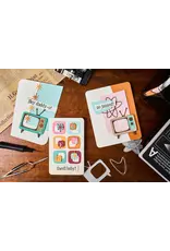 SIZZIX SIZZIX TIM HOLTZ THINLITS VAULT ATOMIC RETRO DIE SET