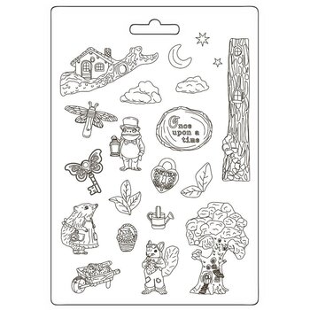 STAMPERIA STAMPERIA HIDDEN GROVE A4 SOFT MAXI MOULD