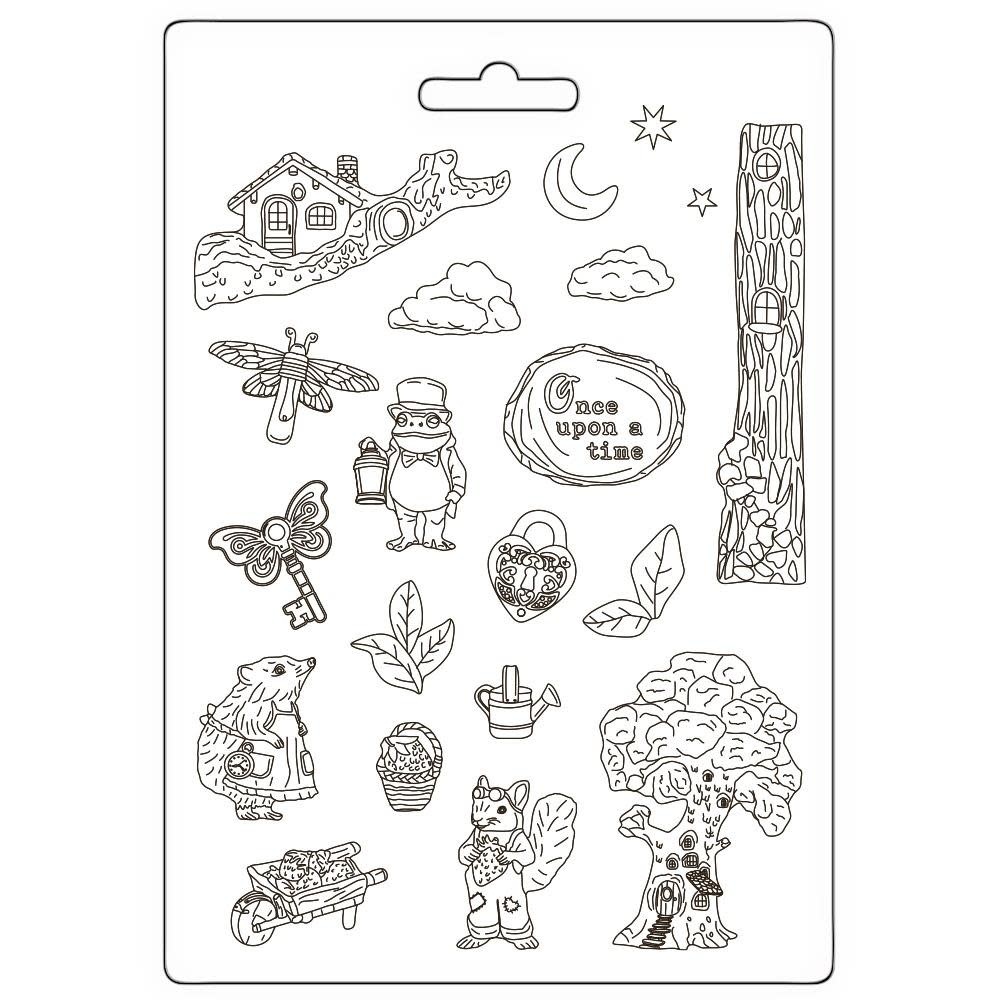 STAMPERIA STAMPERIA HIDDEN GROVE A4 SOFT MAXI MOULD