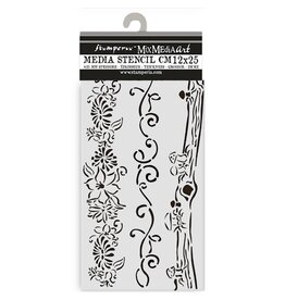 STAMPERIA STAMPERIA HIDDEN GROVE 3 BORDERS 12x25cm STENCIL