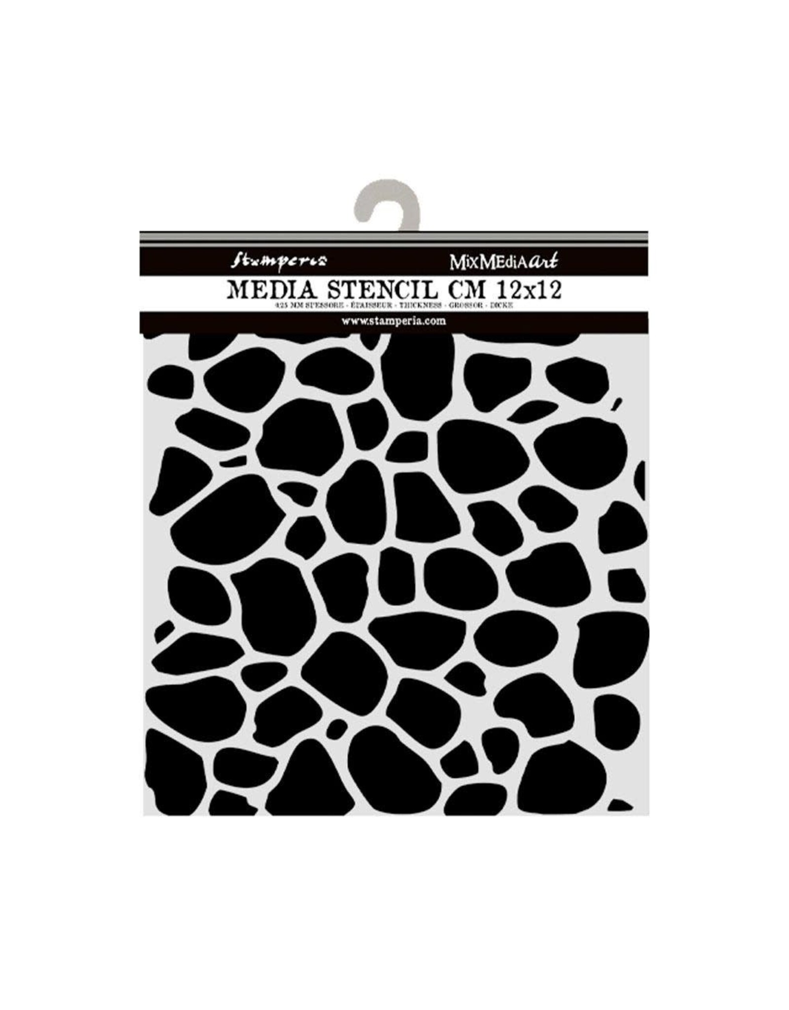 STAMPERIA STAMPERIA HIDDEN GROVE STONE PATTERN 12x12cm STENCIL