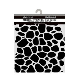 STAMPERIA STAMPERIA HIDDEN GROVE STONE PATTERN 12x12cm STENCIL