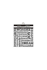 STAMPERIA STAMPERIA HIDDEN GROVE WRITINGS 12x12cm STENCIL