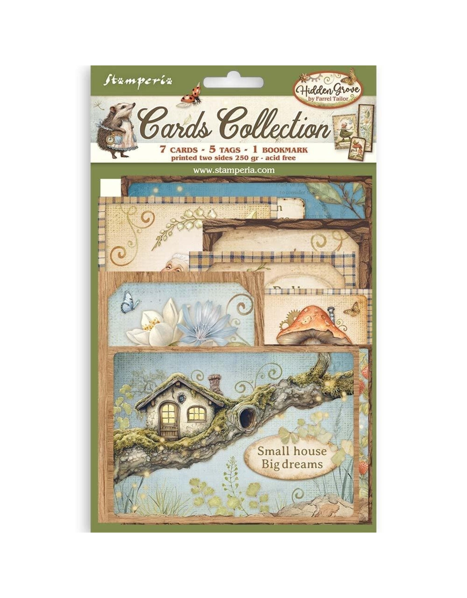 STAMPERIA STAMPERIA HIDDEN GROVE CARDS COLLECTION