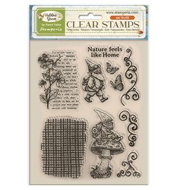 STAMPERIA STAMPERIA HIDDEN GROVE GNOME CLEAR STAMP SET
