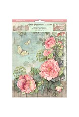 STAMPERIA STAMPERIA HOUSE OF ROSES ASSORTED A4 RICE PAPER 6/PK
