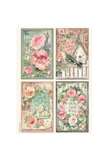 STAMPERIA STAMPERIA HOUSE OF ROSES ASSORTED A4 RICE PAPER 6/PK