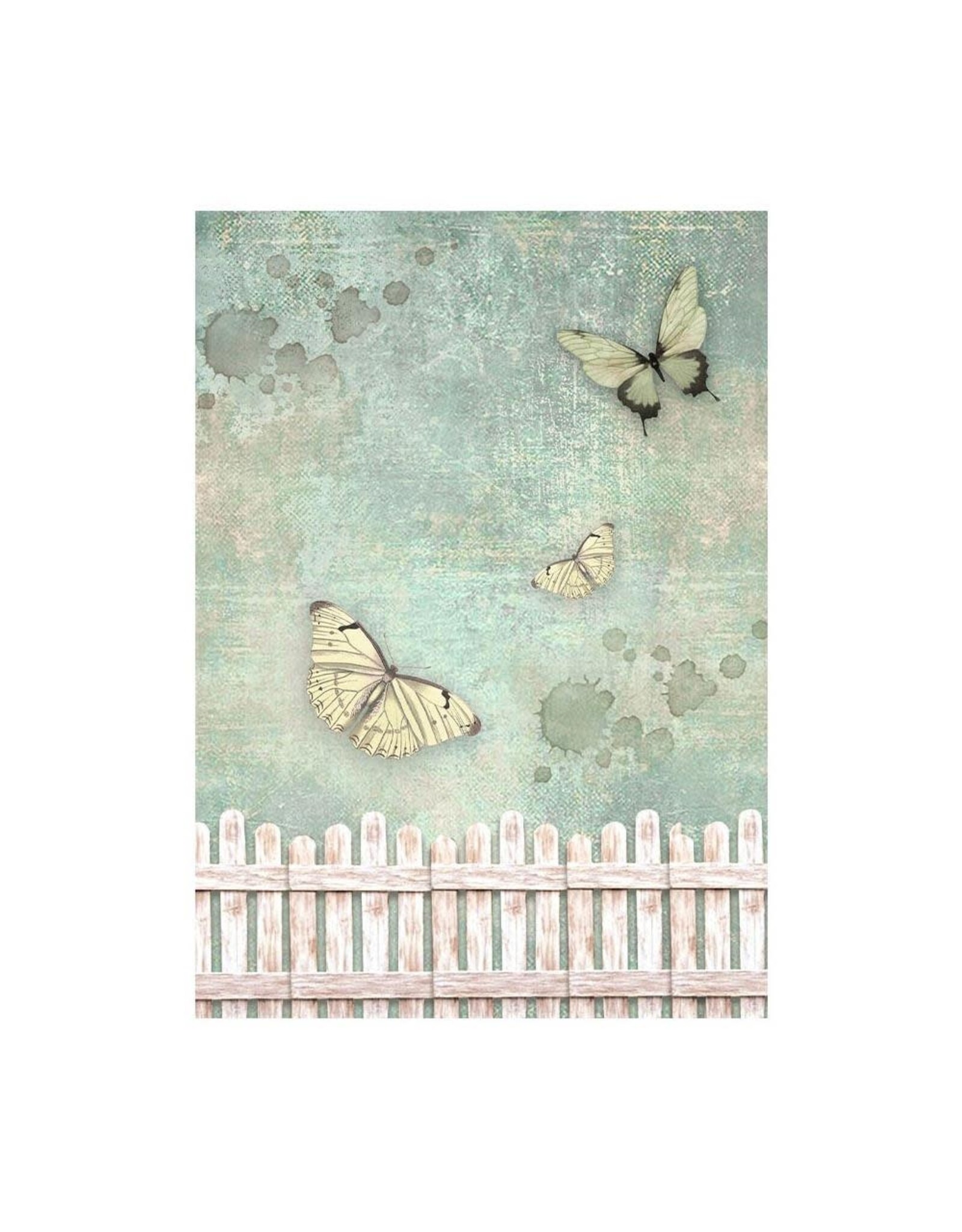 STAMPERIA STAMPERIA HOUSE OF ROSES ASSORTED A6 RICE PAPER DECOUPAGE BACKGROUNDS 10.5X14.8CM 8/PK