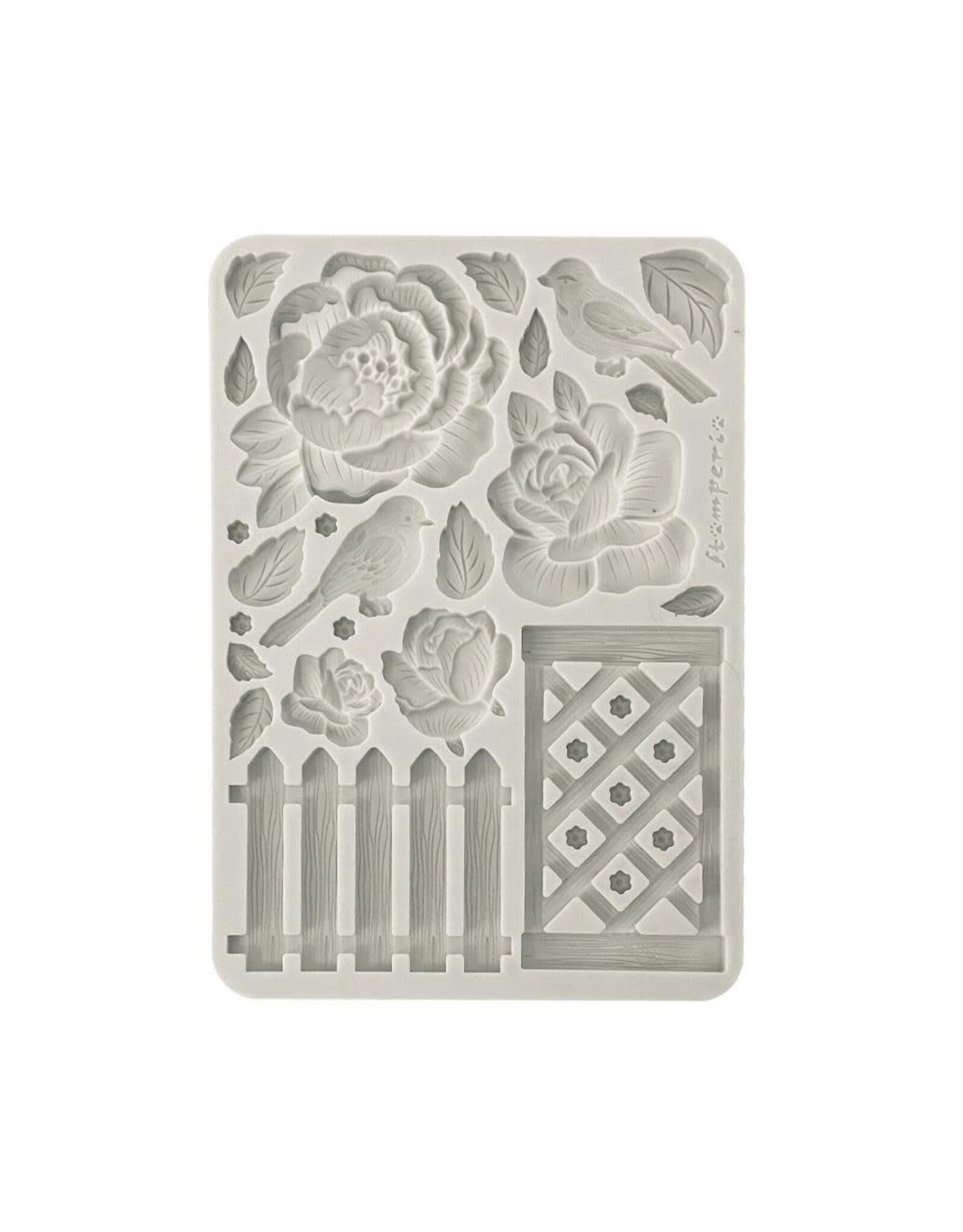 STAMPERIA STAMPERIA HOUSE OF ROSES FENCE A5 SILICONE MOULD