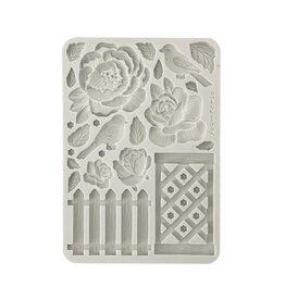 STAMPERIA STAMPERIA HOUSE OF ROSES FENCE A5 SILICONE MOULD