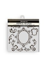 STAMPERIA STAMPERIA HOUSE OF ROSES BORDER 18x18cm STENCIL