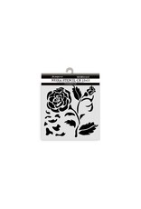 STAMPERIA STAMPERIA HOUSE OF ROSES BIG ROSE 12x12cm STENCIL