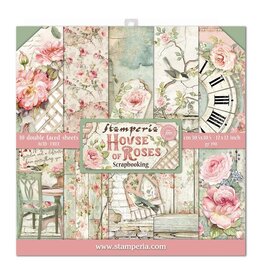 STAMPERIA STAMPERIA HOUSE OF ROSES COLLECTION 12x12 COLLECTION PACK 10 SHEETS