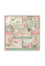 STAMPERIA STAMPERIA HOUSE OF ROSES MAXI PAD 12x12 PAPER PACK 22 SHEETS