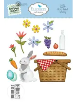 ELIZABETH CRAFT DESIGNS ELIZABETH CRAFT DESIGNS EVERYDAY ELEMENTS BY ANNETTE GREEN PICNIC BASKET & BUNNY DIE SET