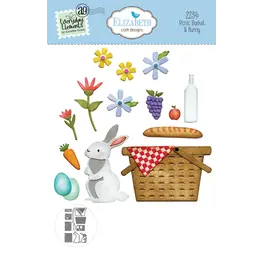ELIZABETH CRAFT DESIGNS ELIZABETH CRAFT DESIGNS EVERYDAY ELEMENTS BY ANNETTE GREEN PICNIC BASKET & BUNNY DIE SET