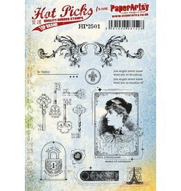 PAPER ARTSY PAPER ARTSY HOT PICKS HP2501 CLING STAMP SET
