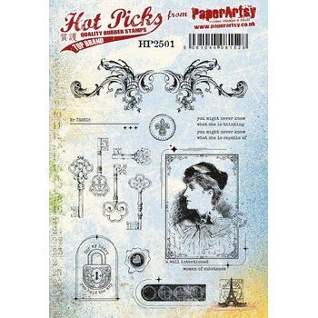 PAPER ARTSY PAPER ARTSY HOT PICKS HP2501 CLING STAMP SET