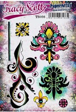 PAPER ARTSY PAPER ARTSY TRACY SCOTT TS098 CLING STAMP SET