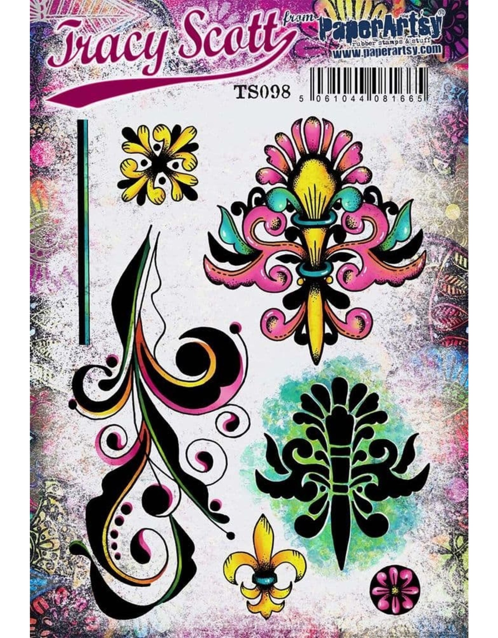 PAPER ARTSY PAPER ARTSY TRACY SCOTT TS098 CLING STAMP SET