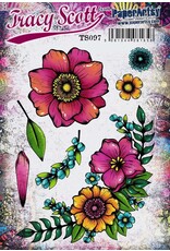 PAPER ARTSY PAPER ARTSY TRACY SCOTT TS097 CLING STAMP SET