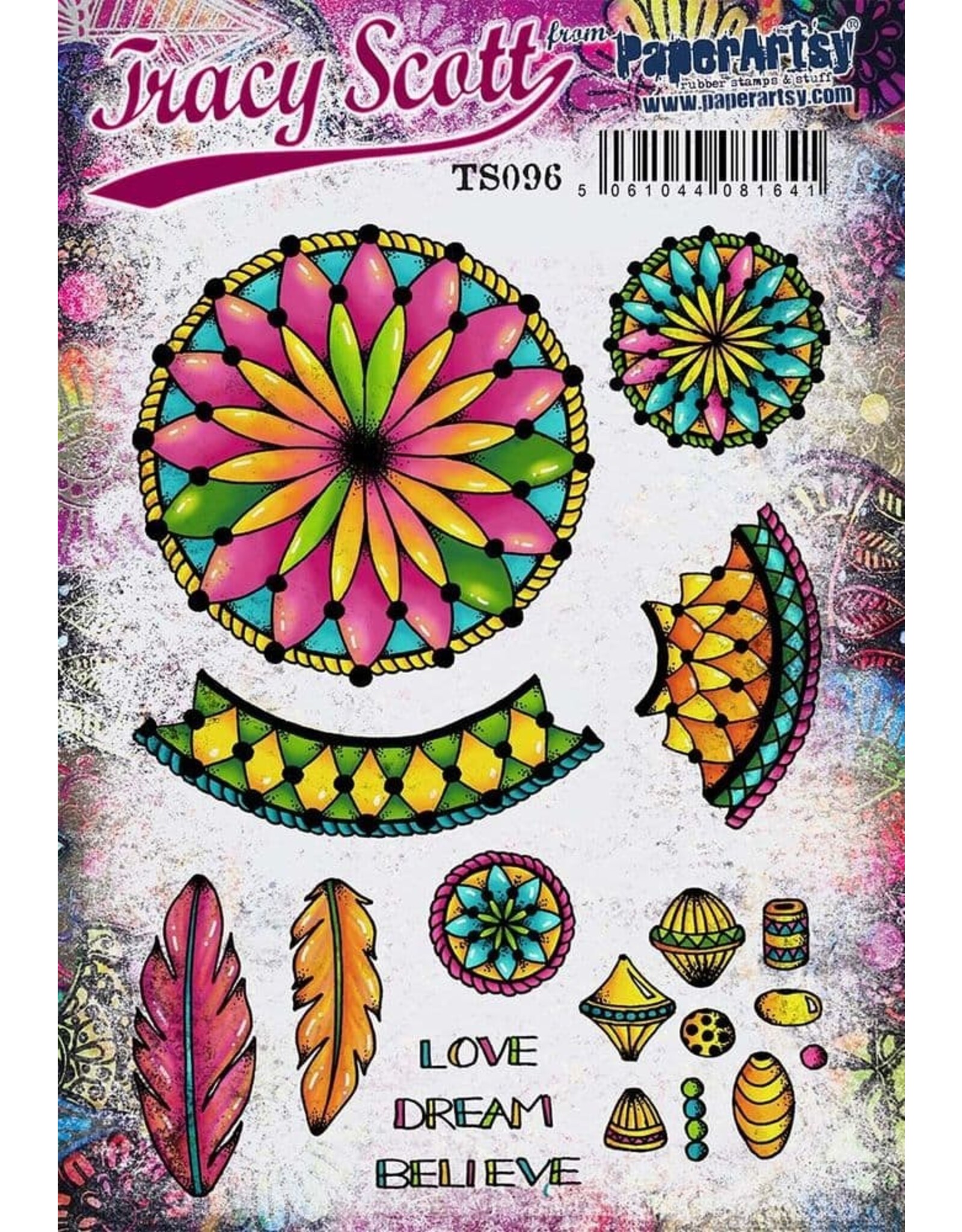 PAPER ARTSY PAPER ARTSY TRACY SCOTT TS096 CLING STAMP SET