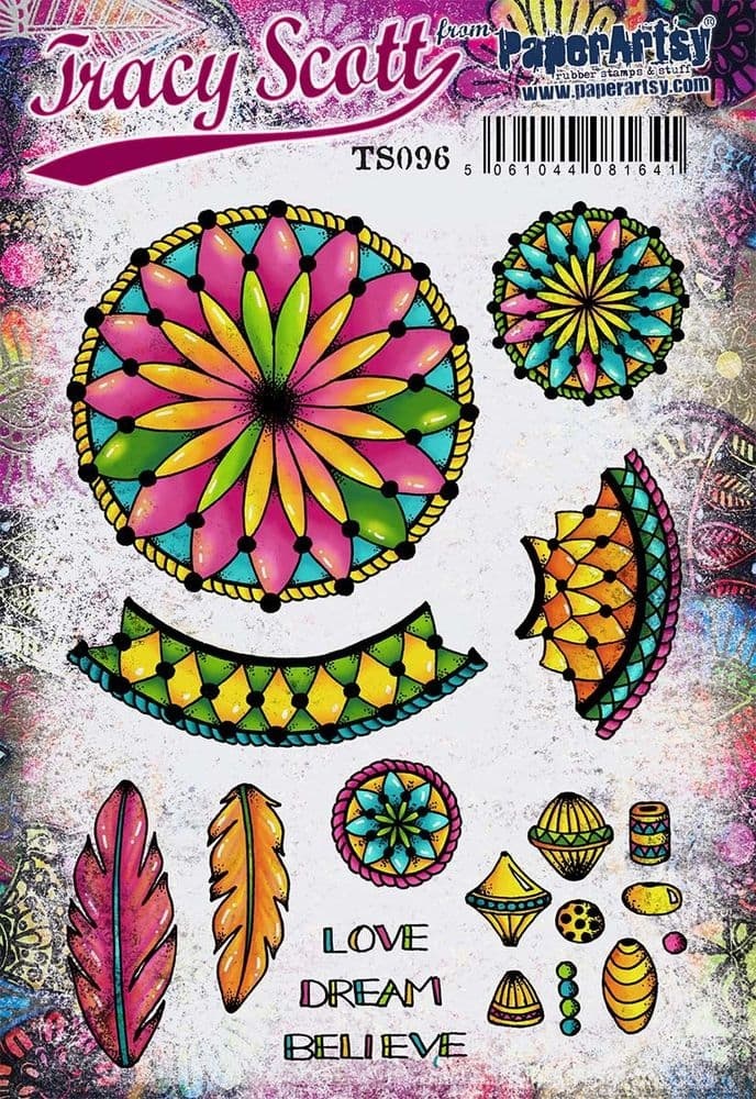 PAPER ARTSY PAPER ARTSY TRACY SCOTT TS096 CLING STAMP SET