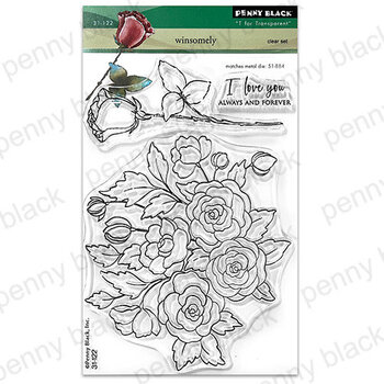 PENNY BLACK PENNY BLACK WINSOMELY CLEAR STAMP SET