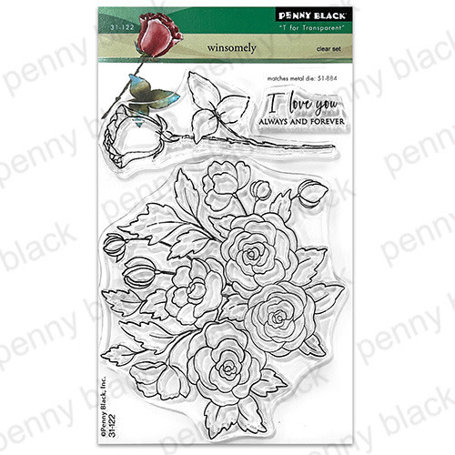 PENNY BLACK PENNY BLACK WINSOMELY CLEAR STAMP SET