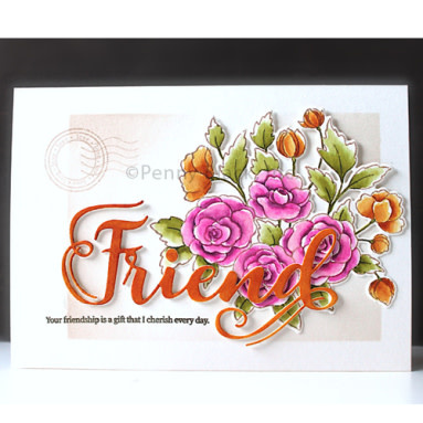 PENNY BLACK PENNY BLACK WINSOMELY CLEAR STAMP SET