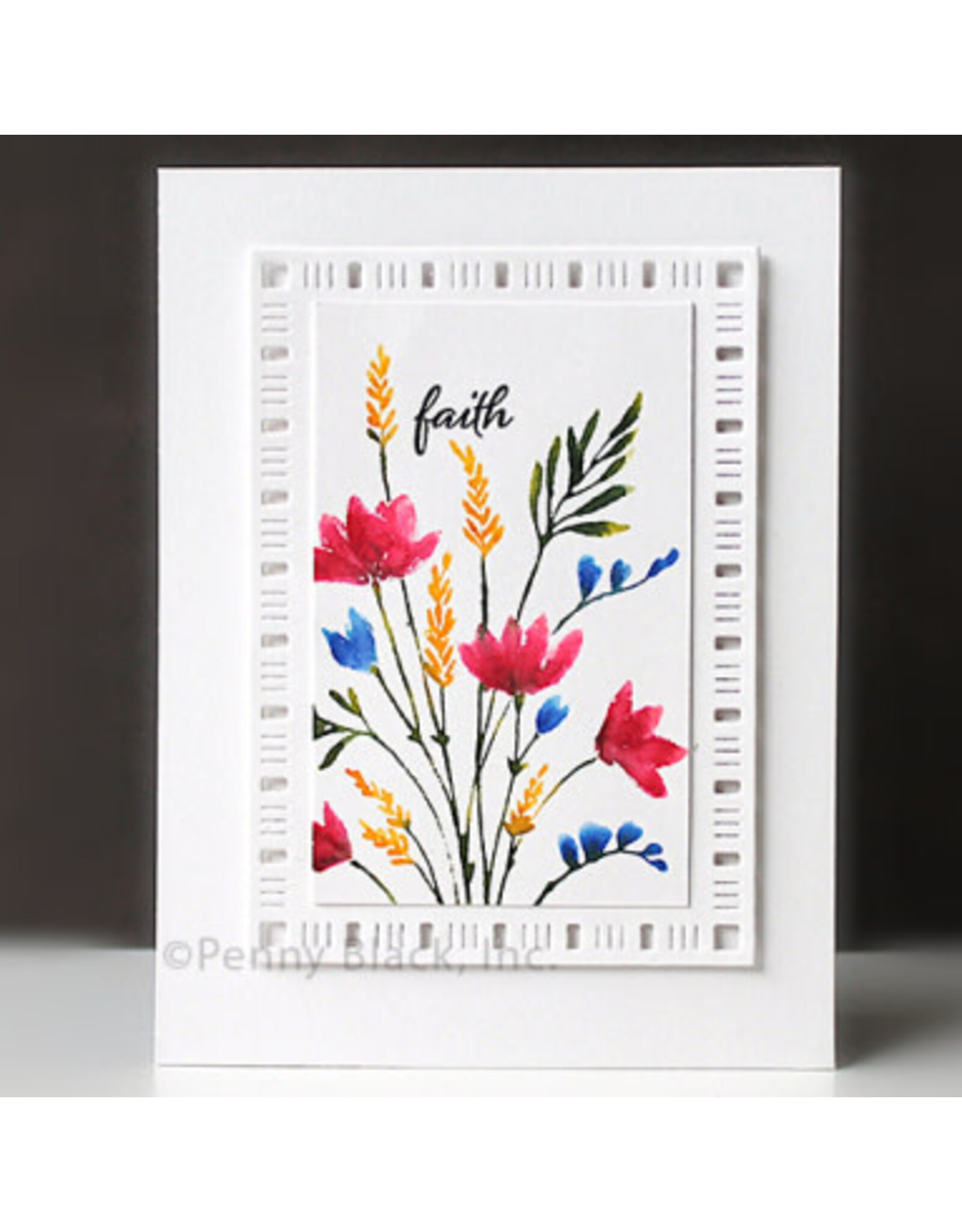 PENNY BLACK PENNY BLACK DELICATE BLOSSOMS CLING STAMP