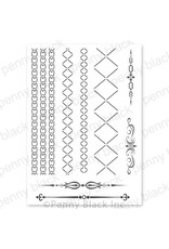 PENNY BLACK PENNY BLACK BORDER BLISS STICK & SHINE RUB-ONS