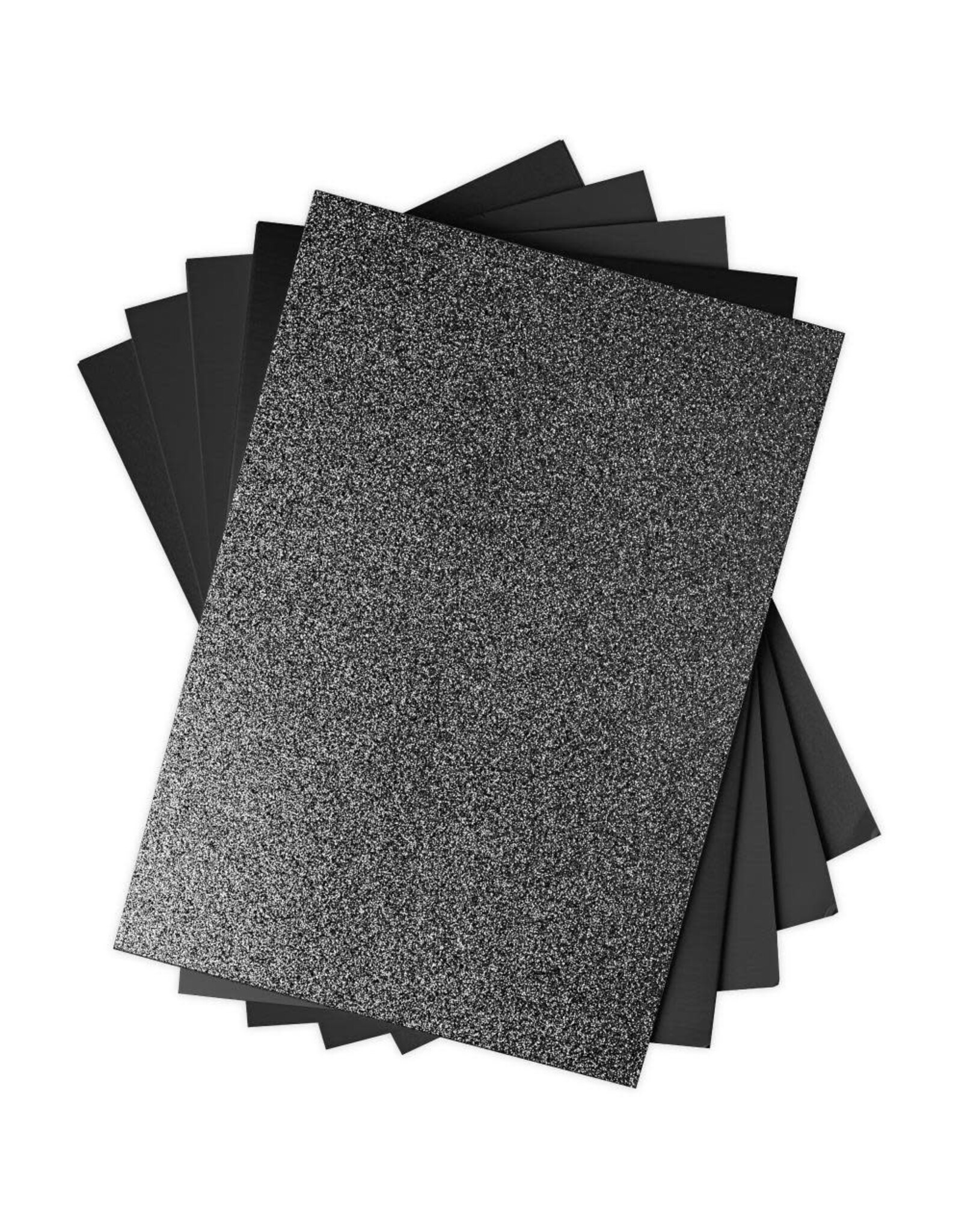 SIZZIX SIZZIX BLACK OPULENT CARDSTOCK PACK 5 TYPES/50 SHEETS