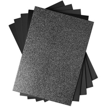 SIZZIX SIZZIX BLACK OPULENT CARDSTOCK PACK 5 TYPES/50 SHEETS