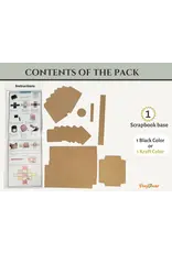 CRAFTREAT CRAFTREAT SCRAPBOOK BLANKS EXPANDING FOLIO KRAFT COLOR