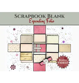 CRAFTREAT CRAFTREAT SCRAPBOOK BLANKS EXPANDING FOLIO BLACK COLOR