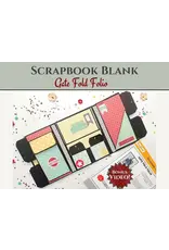 CRAFTREAT CRAFTREAT SCRAPBOOK BLANKS GATE FOLD FOLIO BLACK COLOR