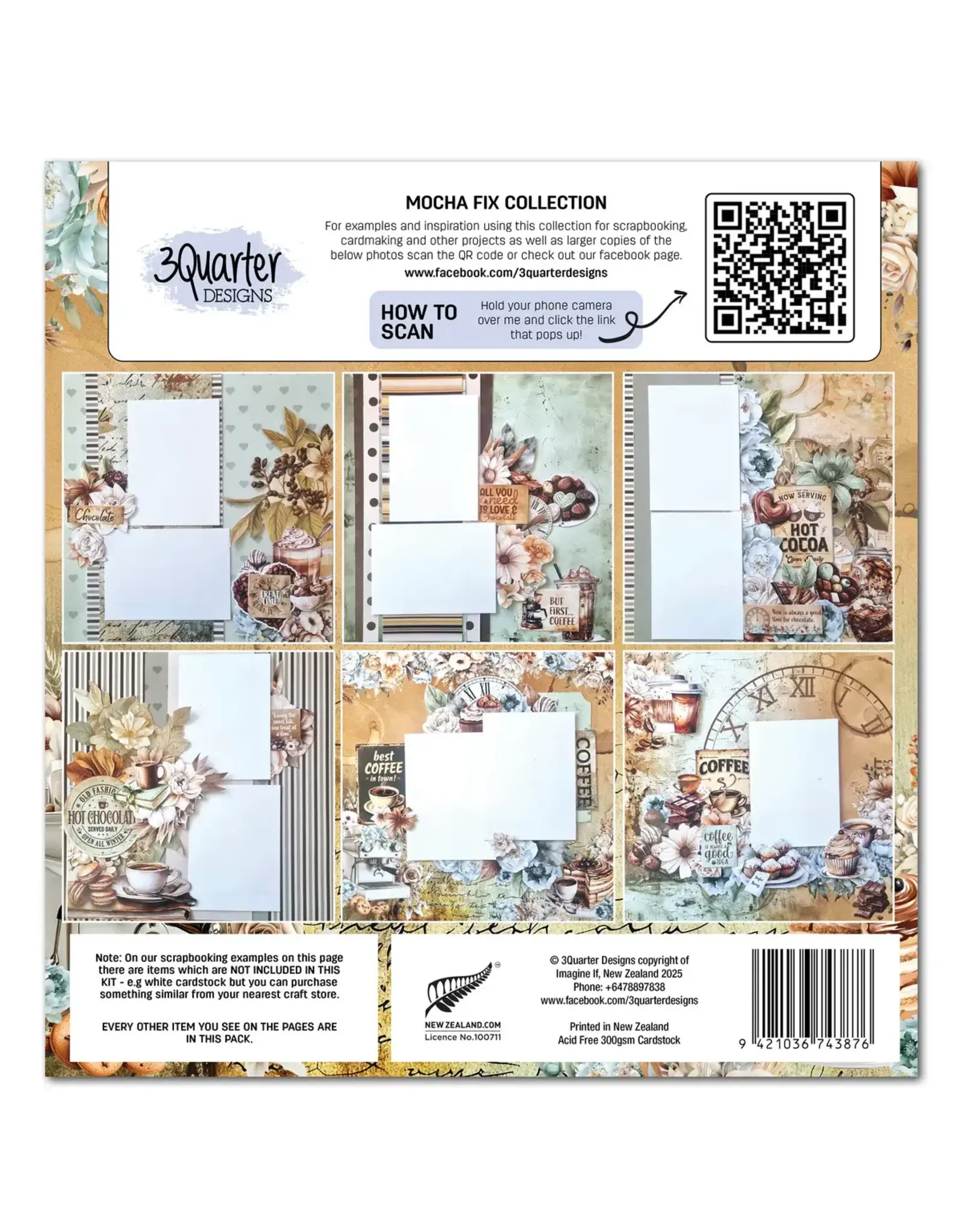3QUARTER DESIGNS 3QUARTER DESIGNS MOCHA FIX 12x12 COLLECTION PACK
