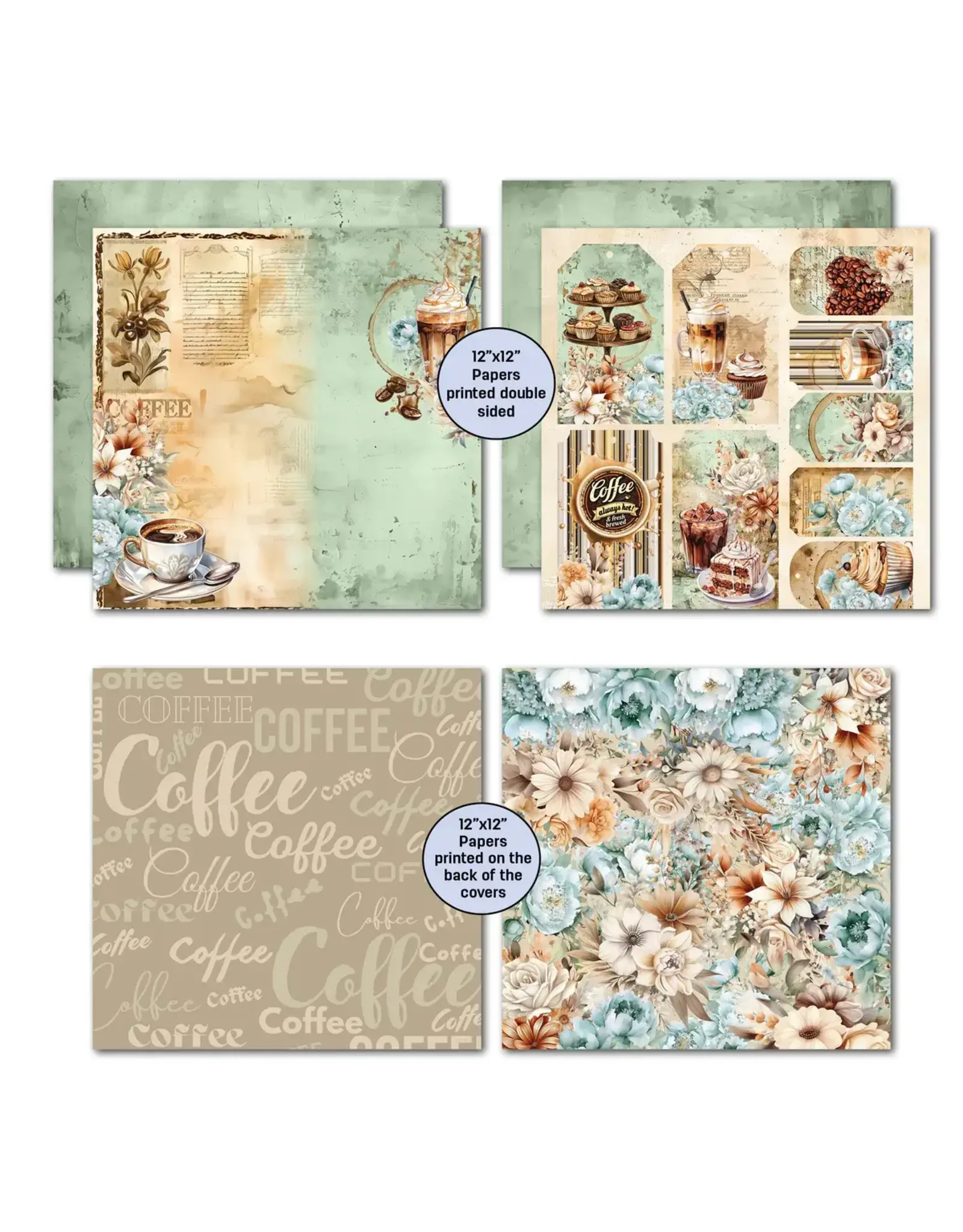 3QUARTER DESIGNS 3QUARTER DESIGNS MOCHA FIX 12x12 COLLECTION PACK