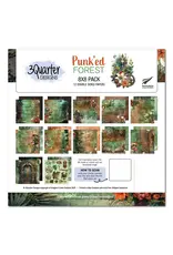 3QUARTER DESIGNS 3QUARTER DESIGNS PUNK'ED FOREST 8x8 PAPER PACK 12 SHEETS
