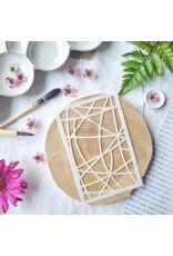 CHOU & FLOWERS CHOU & FLOWERS COLLECTION VIBRATIONS POCHOIR ABSTRACT STENCIL