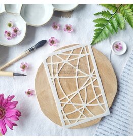 CHOU & FLOWERS CHOU & FLOWERS COLLECTION VIBRATIONS POCHOIR ABSTRACT STENCIL