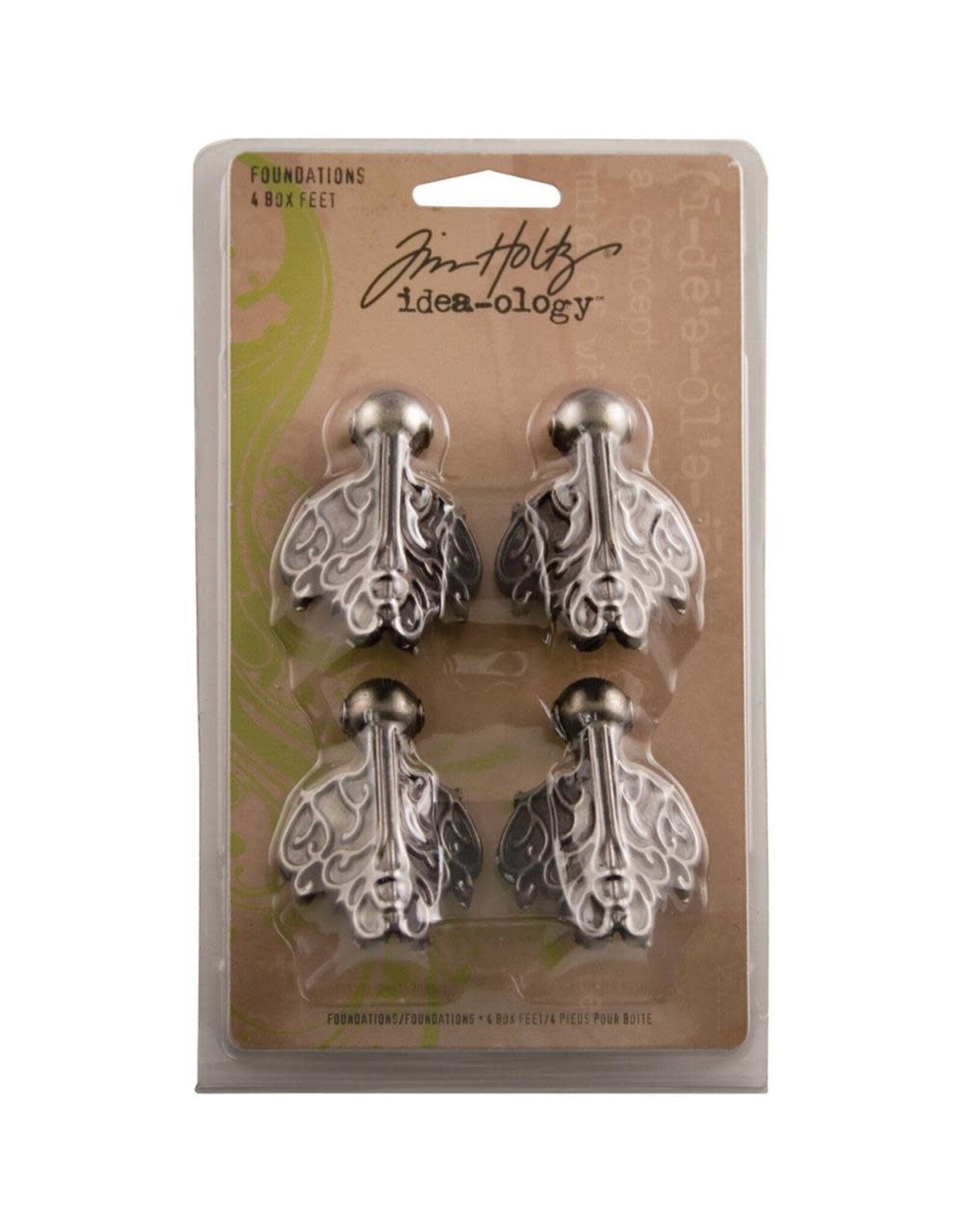 ADVANTUS TIM HOLTZ IDEA-OLOGY FOUNDATIONS BOX FEET METAL EMBELLISHMENTS 4/PK