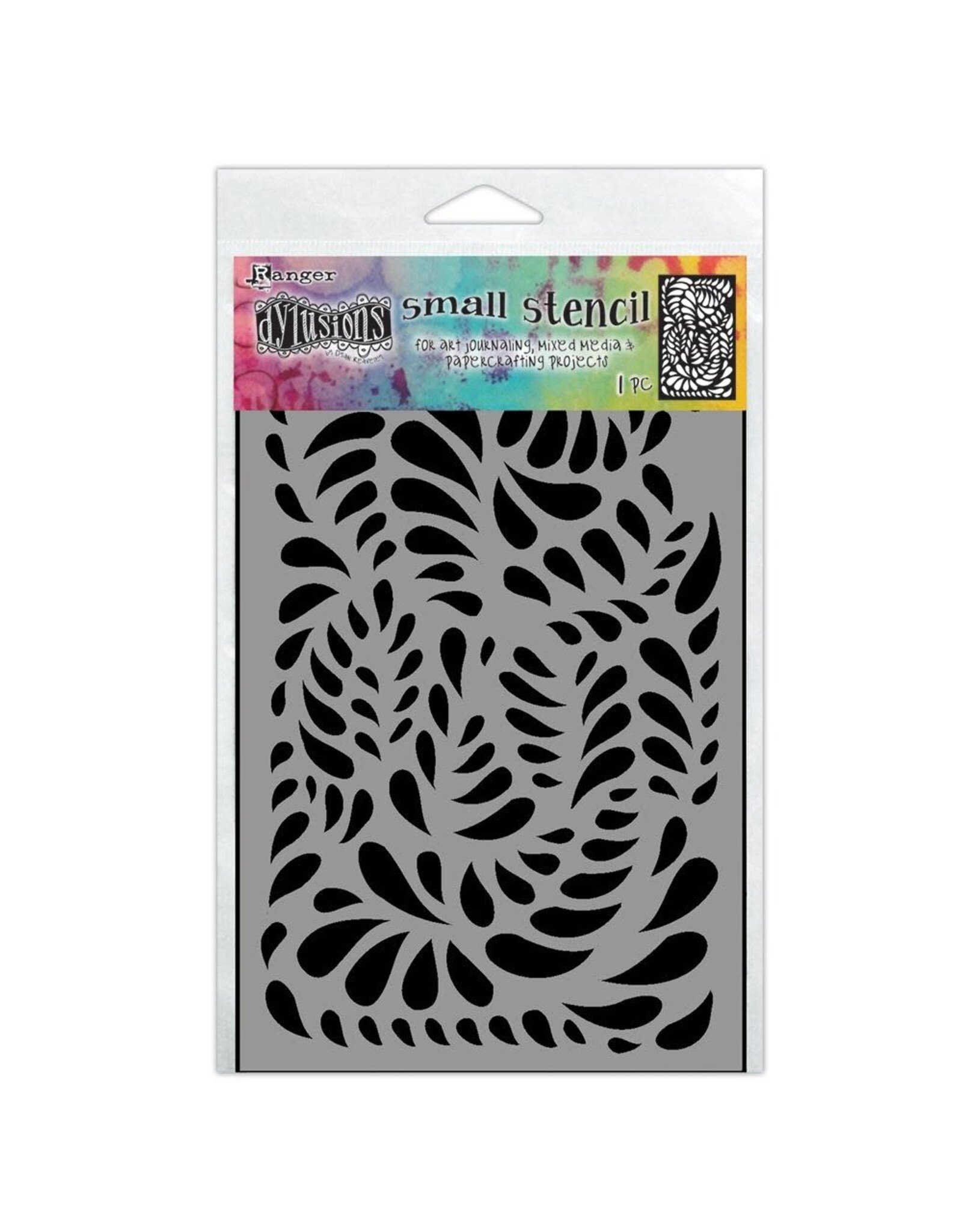 RANGER DYLUSIONS BRUSH STROKES SMALL 5x8 STENCIL