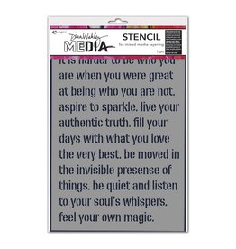RANGER RANGER DINA WAKLEY MEDIA STENCIL FEEL YOUR MAGIC 9"X6"