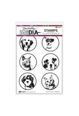 RANGER RANGER DINA WAKLEY MEDIA CIRCLE FURBABIES CLING STAMP SET