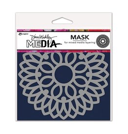 RANGER RANGER DINA WAKLEY MEDIA 5.5"X5.5" POINTY DOILY COASTER STENCIL